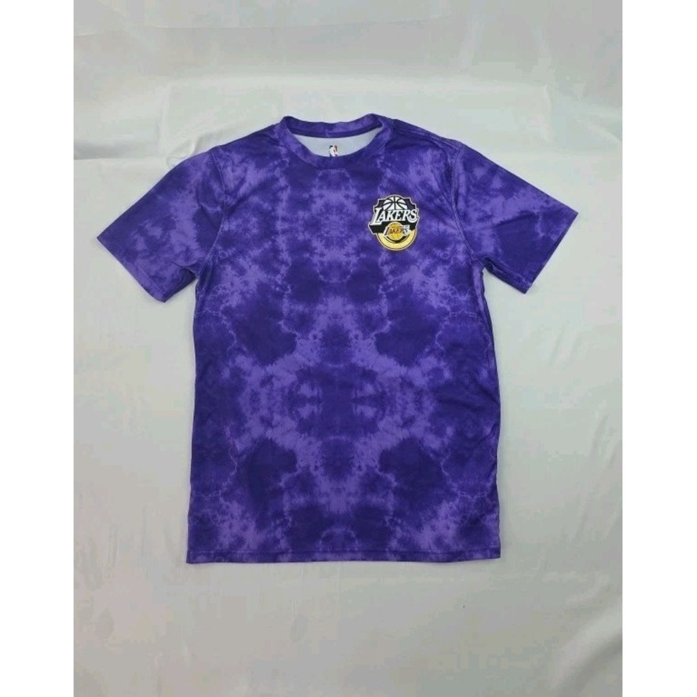 NBA Los Angeles Lakers T Shirt Mens S Purple Tie Die Officially Licensed